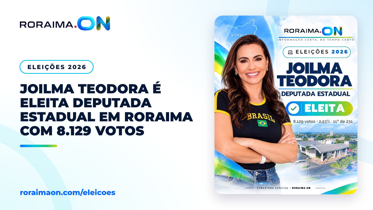 Arte gráfica com foto de Joilma Teodora e o texto 'Eleita Deputada Estadual'.