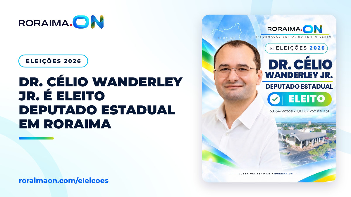 Arte com a foto de Dr. Célio Wanderley Jr. e a legenda de eleito deputado estadual.